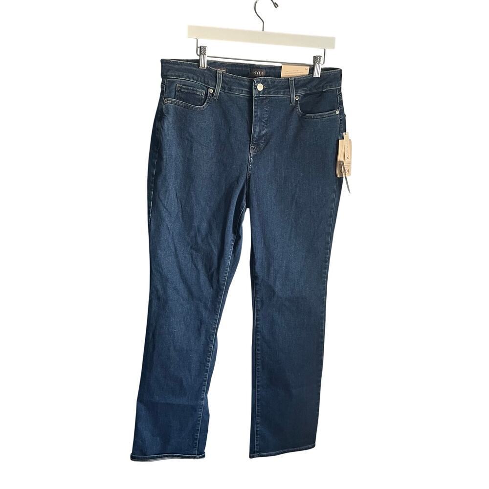 Not Your Daughter's Jeans Marilyn Straight Lift Tuck Tech Medium Wash size 14